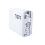 GaN 100W デュアル USB + デュアル USB-C/Type-C マルチポート充電器 2m Type-C to Type-C データケーブルセット付き、USプラグ、US / EUプラグ、US / UKプラグ、US / AUプラグ、US / EU / UKプラグ、US / EU / UK / AUプラグ