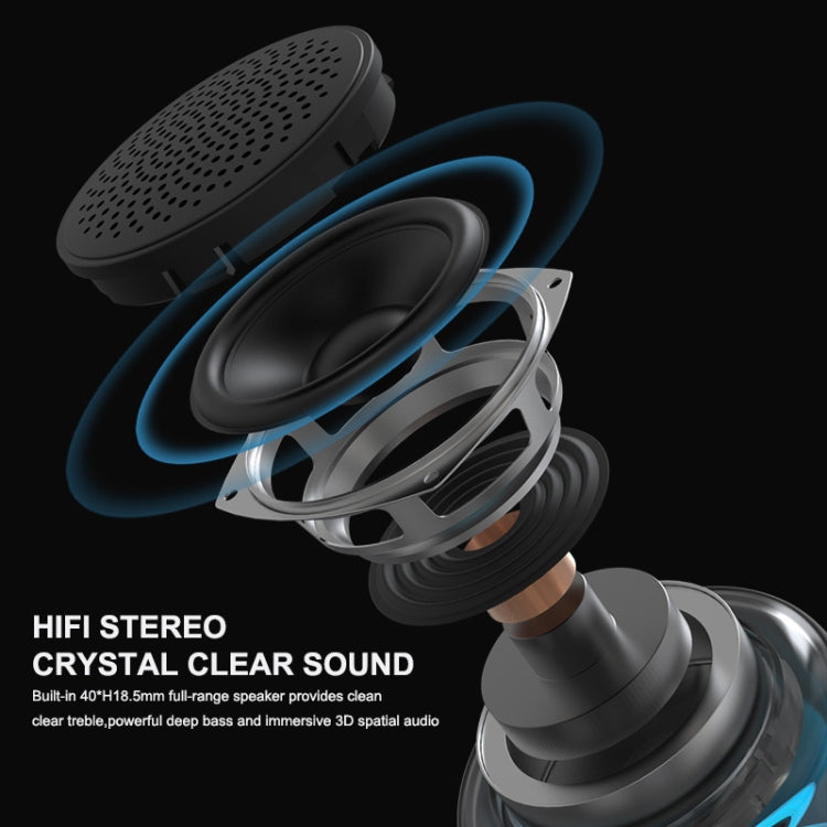 ENKAY Hat-Prince ポータブル RGBライト ワイヤレス Bluetoothスピーカー, S, L