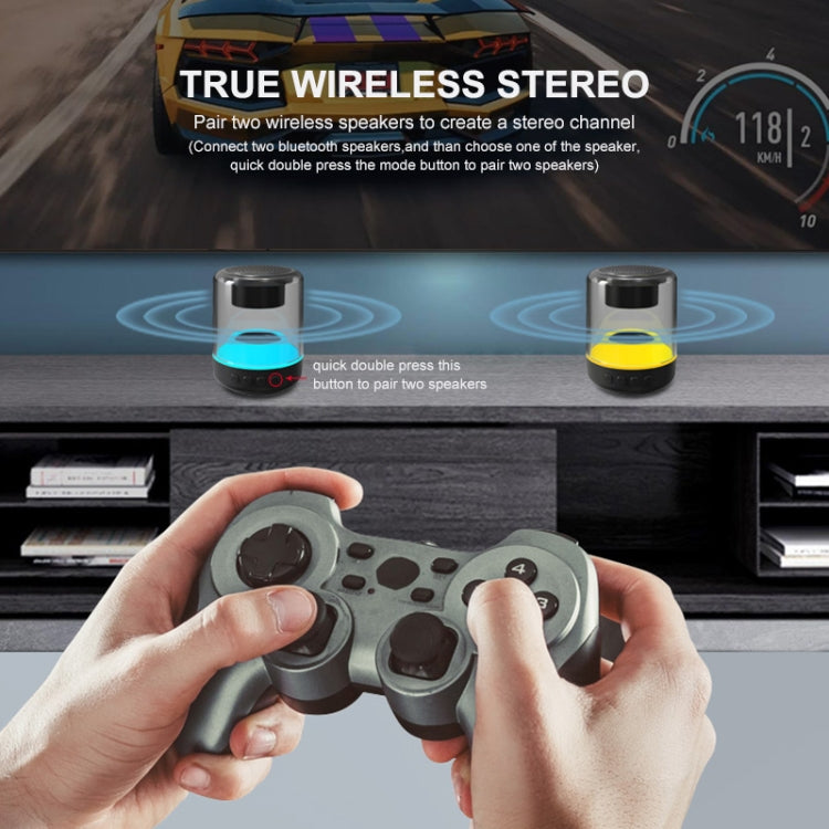 ENKAY Hat-Prince ポータブル RGBライト ワイヤレス Bluetoothスピーカー, S, L