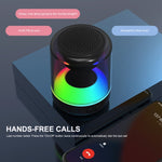 ENKAY Hat-Prince ポータブル RGBライト ワイヤレス Bluetoothスピーカー, S, L