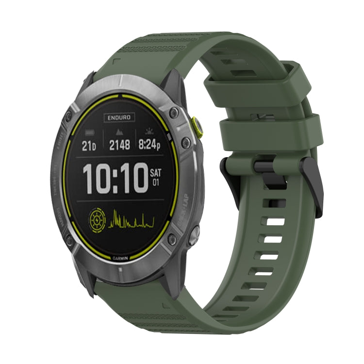 26mm Horizontal Texture Silicone Watch Band with Removal Tool, For Garmin Fenix 7X, For Garmin Fenix 7X Solar, For Garmin Tactix Delta, For Garmin Enduro, For Garmin Fenix 6X, For Garmin Fenix 6X Pro