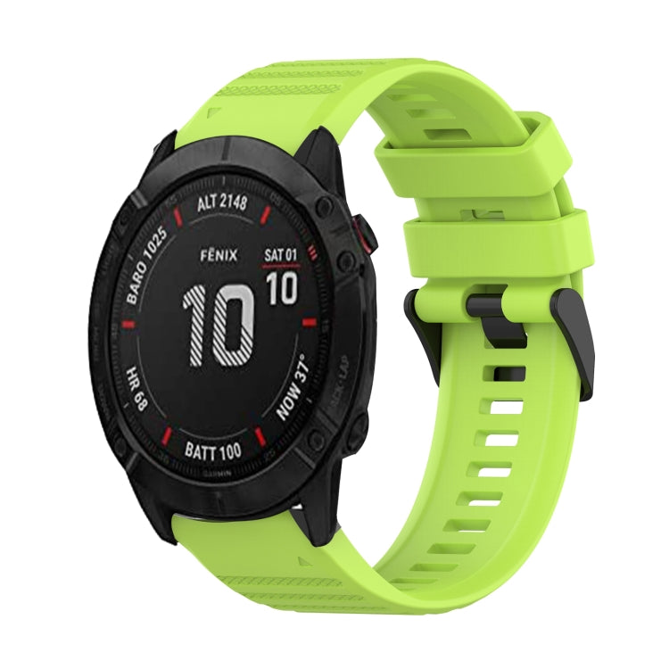 26mm Horizontal Texture Silicone Watch Band with Removal Tool, For Garmin Fenix 6X Sapphire, For Garmin Fenix 5X Sapphire, For Garmin Fenix 5X Plus, For Garmin Fenix 3, For Garmin Fenix 3 HR, For Garmin Fenix 3 Sapphire