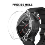 For Amazfit GTR 4 ENKAY Hat-Prince Transparent TPU Case with Screen Film