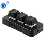 MK321BT Bluetooth 5.1 3キー カスタムキー ゲーム オフィス PSクリップ マクロプログラミング キーパッド