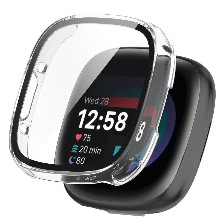 PC+ Toughened Film Integrated Protective Case, For Fitbit Versa 4, For  Fitbit Sense 2