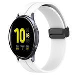 20mm 無地マグネット留めシリコンウォッチバンド、Samsung Galaxy Watch Active2 44mm用、Samsung Galaxy Watch 42mm用
