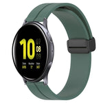 20mm 無地マグネット留めシリコンウォッチバンド、Samsung Galaxy Watch Active2 44mm用、Samsung Galaxy Watch 42mm用
