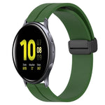 20mm 無地マグネット留めシリコンウォッチバンド、Samsung Galaxy Watch Active2 44mm用、Samsung Galaxy Watch 42mm用