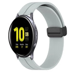 20mm 無地マグネット留めシリコンウォッチバンド、Samsung Galaxy Watch Active2 44mm用、Samsung Galaxy Watch 42mm用