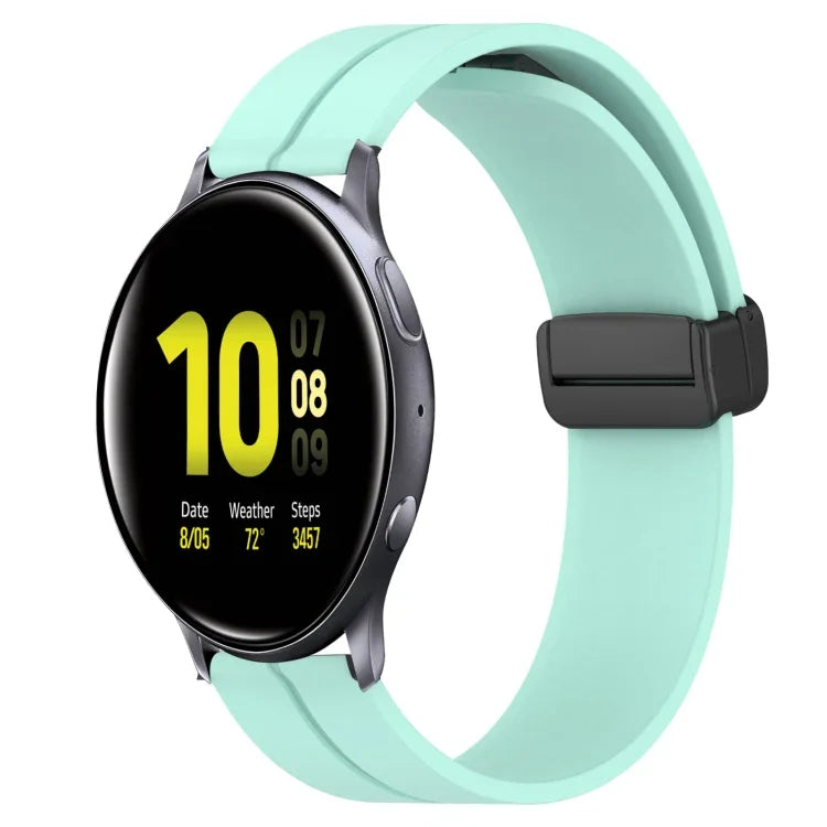 20mm 無地マグネット留めシリコンウォッチバンド、Samsung Galaxy Watch Active2 44mm用、Samsung Galaxy Watch 42mm用