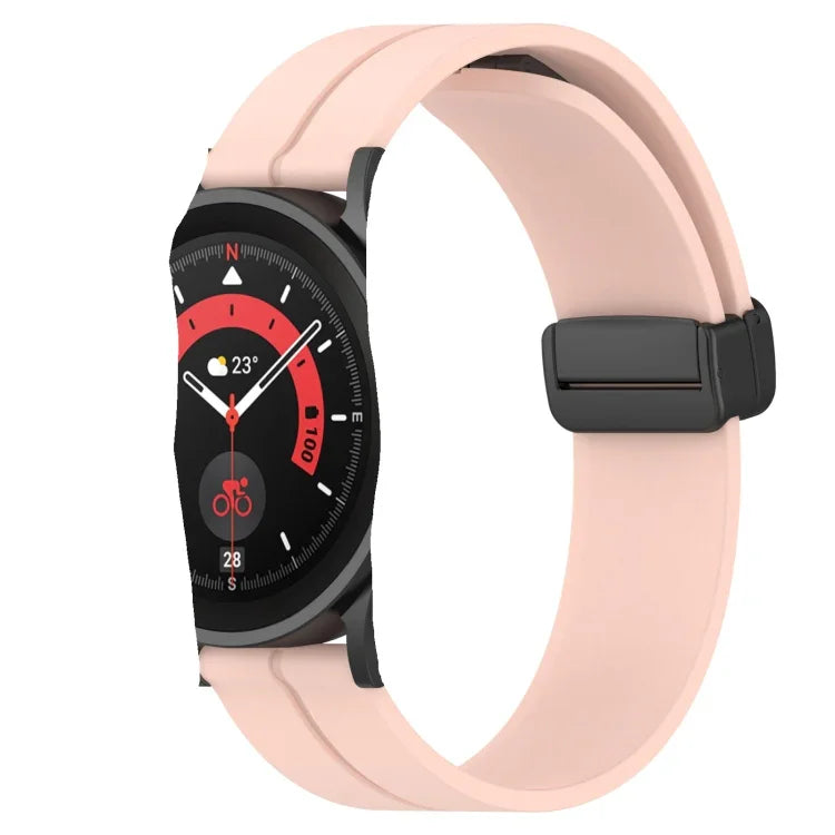 20mm 無地マグネット留めシリコンウォッチバンド、Samsung Galaxy Watch Active2 44mm用、Samsung Galaxy Watch 42mm用
