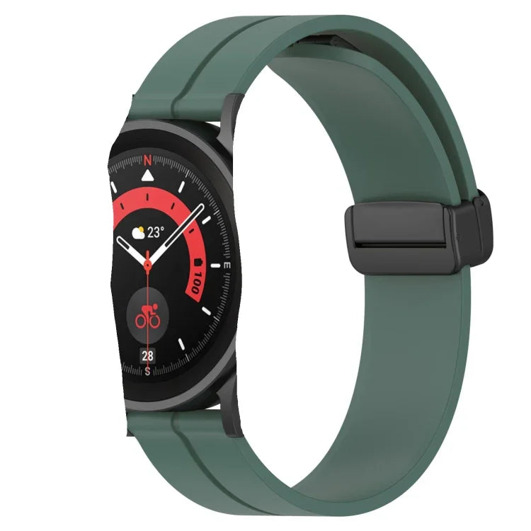 20mm 無地マグネット留めシリコンウォッチバンド、Samsung Galaxy Watch Active2 44mm用、Samsung Galaxy Watch 42mm用