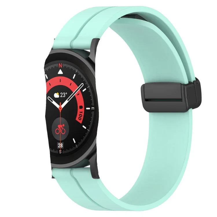 20mm 無地マグネット留めシリコンウォッチバンド、Samsung Galaxy Watch Active2 44mm用、Samsung Galaxy Watch 42mm用