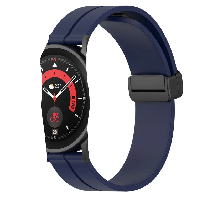 20mm 無地マグネット留めシリコンウォッチバンド、Samsung Galaxy Watch Active2 44mm用、Samsung Galaxy Watch 42mm用