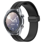 22mm単色磁気留め具シリコンウォッチバンド、Samsung Galaxy Watch3 45mm用、Samsung Galaxy Watch 46mm用、Samsung Gear S3 Classic用、Samsung Gear S3 Frontier用