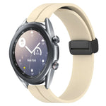 22mm単色磁気留め具シリコンウォッチバンド、Samsung Galaxy Watch3 45mm用、Samsung Galaxy Watch 46mm用、Samsung Gear S3 Classic用、Samsung Gear S3 Frontier用