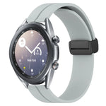 22mm単色磁気留め具シリコンウォッチバンド、Samsung Galaxy Watch3 45mm用、Samsung Galaxy Watch 46mm用、Samsung Gear S3 Classic用、Samsung Gear S3 Frontier用