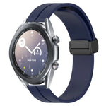 22mm単色磁気留め具シリコンウォッチバンド、Samsung Galaxy Watch3 45mm用、Samsung Galaxy Watch 46mm用、Samsung Gear S3 Classic用、Samsung Gear S3 Frontier用