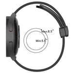 22mm単色磁気留め具シリコンウォッチバンド、Samsung Galaxy Watch3 45mm用、Samsung Galaxy Watch 46mm用、Samsung Gear S3 Classic用、Samsung Gear S3 Frontier用