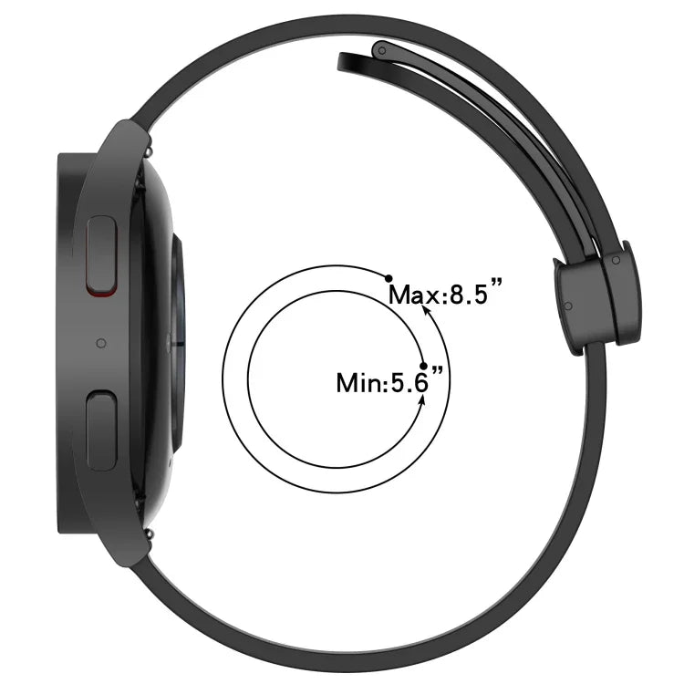 22mm単色磁気留め具シリコンウォッチバンド、Samsung Galaxy Watch3 45mm用、Samsung Galaxy Watch 46mm用、Samsung Gear S3 Classic用、Samsung Gear S3 Frontier用