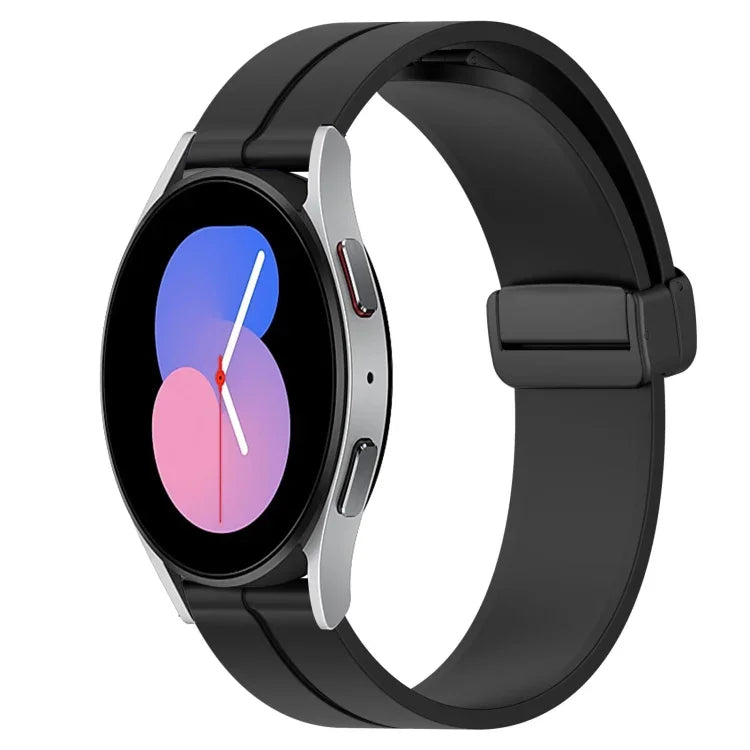 22mm単色磁気留め具シリコンウォッチバンド、Samsung Galaxy Watch3 45mm用、Samsung Galaxy Watch 46mm用、Samsung Gear S3 Classic用、Samsung Gear S3 Frontier用