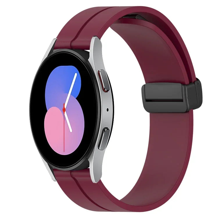 22mm単色磁気留め具シリコンウォッチバンド、Samsung Galaxy Watch3 45mm用、Samsung Galaxy Watch 46mm用、Samsung Gear S3 Classic用、Samsung Gear S3 Frontier用