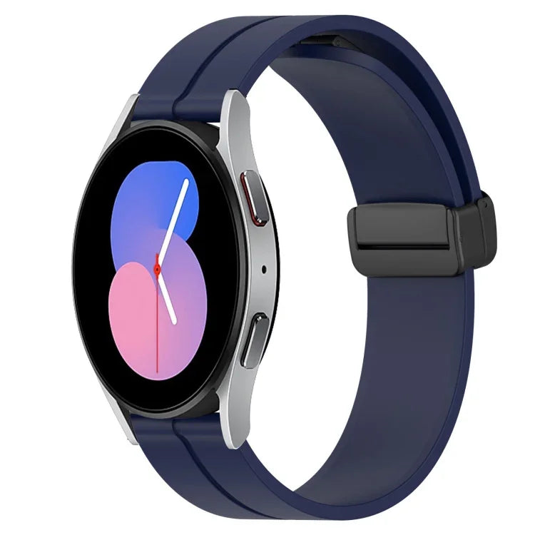 22mm単色磁気留め具シリコンウォッチバンド、Samsung Galaxy Watch3 45mm用、Samsung Galaxy Watch 46mm用、Samsung Gear S3 Classic用、Samsung Gear S3 Frontier用
