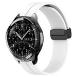 22mm単色磁気留め具シリコンウォッチバンド、Samsung Galaxy Watch3 45mm用、Samsung Galaxy Watch 46mm用、Samsung Gear S3 Classic用、Samsung Gear S3 Frontier用