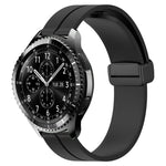 22mm単色磁気留め具シリコンウォッチバンド、Samsung Galaxy Watch3 45mm用、Samsung Galaxy Watch 46mm用、Samsung Gear S3 Classic用、Samsung Gear S3 Frontier用