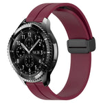 22mm単色磁気留め具シリコンウォッチバンド、Samsung Galaxy Watch3 45mm用、Samsung Galaxy Watch 46mm用、Samsung Gear S3 Classic用、Samsung Gear S3 Frontier用
