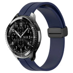 22mm単色磁気留め具シリコンウォッチバンド、Samsung Galaxy Watch3 45mm用、Samsung Galaxy Watch 46mm用、Samsung Gear S3 Classic用、Samsung Gear S3 Frontier用