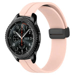 22mm単色磁気留め具シリコンウォッチバンド、Samsung Galaxy Watch3 45mm用、Samsung Galaxy Watch 46mm用、Samsung Gear S3 Classic用、Samsung Gear S3 Frontier用