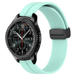 22mm単色磁気留め具シリコンウォッチバンド、Samsung Galaxy Watch3 45mm用、Samsung Galaxy Watch 46mm用、Samsung Gear S3 Classic用、Samsung Gear S3 Frontier用