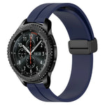 22mm単色磁気留め具シリコンウォッチバンド、Samsung Galaxy Watch3 45mm用、Samsung Galaxy Watch 46mm用、Samsung Gear S3 Classic用、Samsung Gear S3 Frontier用