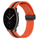 22mm Folding Magnetic Clasp Silicone Watch Band, For Amazfit GTR 4, For Amazfit GTR 3, For Amazfit GTR 3 Pro, For Amazfit GTR 2e