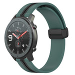 22mm Folding Magnetic Clasp Silicone Watch Band, For Amazfit GTR 2, For Amazfit 3, For Amazfit GTR 47mm