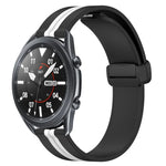 22mm 折りたたみマグネット留めシリコンウォッチバンド、Samsung Galaxy Watch3 45mm用、Samsung Galaxy Watch 46mm用、Samsung Gear S3 Classic用、Samsung Gear S3 Frontier用