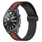 22mm 折りたたみマグネット留めシリコンウォッチバンド、Samsung Galaxy Watch3 45mm用、Samsung Galaxy Watch 46mm用、Samsung Gear S3 Classic用、Samsung Gear S3 Frontier用
