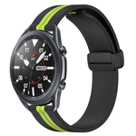 22mm 折りたたみマグネット留めシリコンウォッチバンド、Samsung Galaxy Watch3 45mm用、Samsung Galaxy Watch 46mm用、Samsung Gear S3 Classic用、Samsung Gear S3 Frontier用