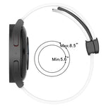 22mm 折りたたみマグネット留めシリコンウォッチバンド、Samsung Galaxy Watch3 45mm用、Samsung Galaxy Watch 46mm用、Samsung Gear S3 Classic用、Samsung Gear S3 Frontier用