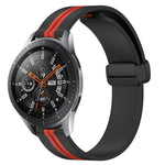 22mm 折りたたみマグネット留めシリコンウォッチバンド、Samsung Galaxy Watch3 45mm用、Samsung Galaxy Watch 46mm用、Samsung Gear S3 Classic用、Samsung Gear S3 Frontier用