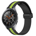 22mm 折りたたみマグネット留めシリコンウォッチバンド、Samsung Galaxy Watch3 45mm用、Samsung Galaxy Watch 46mm用、Samsung Gear S3 Classic用、Samsung Gear S3 Frontier用
