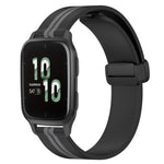 20mm Folding Magnetic Clasp Silicone Watch Band, For Garmin Garminmove Style, For Garmin Forerunner 645 Music, For Garmin Forerunner Sq2, For Garmin Forerunner Sq2 Music