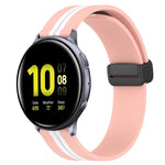 20mm 折りたたみマグネット留めシリコンウォッチバンド、Samsung Galaxy Watch Active 2 40mm用、Samsung Galaxy Watch Active 2 44mm用、Samsung Galaxy Watch 42mm用