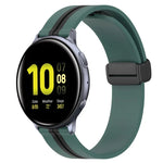20mm 折りたたみマグネット留めシリコンウォッチバンド、Samsung Galaxy Watch Active 2 40mm用、Samsung Galaxy Watch Active 2 44mm用、Samsung Galaxy Watch 42mm用