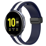 20mm 折りたたみマグネット留めシリコンウォッチバンド、Samsung Galaxy Watch Active 2 40mm用、Samsung Galaxy Watch Active 2 44mm用、Samsung Galaxy Watch 42mm用