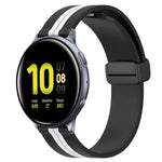 20mm 折りたたみマグネット留めシリコンウォッチバンド、Samsung Galaxy Watch Active 2 40mm用、Samsung Galaxy Watch Active 2 44mm用、Samsung Galaxy Watch 42mm用
