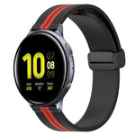 20mm 折りたたみマグネット留めシリコンウォッチバンド、Samsung Galaxy Watch Active 2 40mm用、Samsung Galaxy Watch Active 2 44mm用、Samsung Galaxy Watch 42mm用