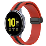 20mm 折りたたみマグネット留めシリコンウォッチバンド、Samsung Galaxy Watch Active 2 40mm用、Samsung Galaxy Watch Active 2 44mm用、Samsung Galaxy Watch 42mm用