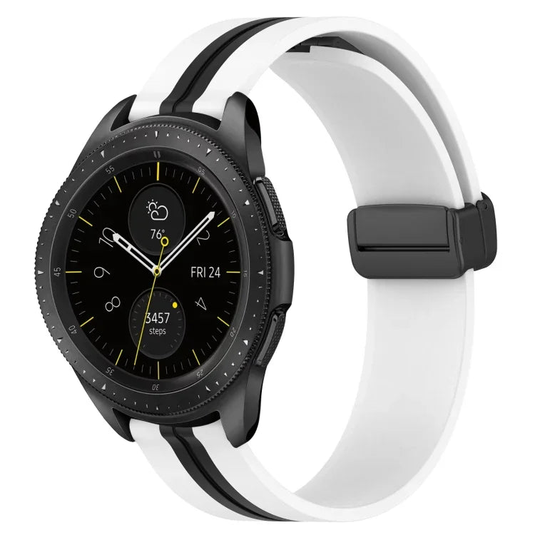 20mm 折りたたみマグネット留めシリコンウォッチバンド、Samsung Galaxy Watch Active 2 40mm用、Samsung Galaxy Watch Active 2 44mm用、Samsung Galaxy Watch 42mm用